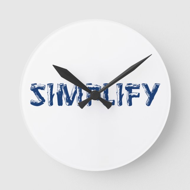 Simplify Round Clock (Front)