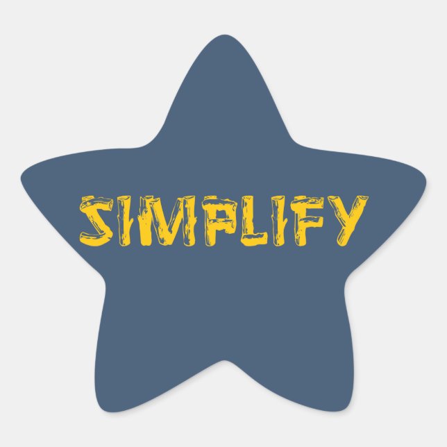 Simplify Star Sticker (Front)