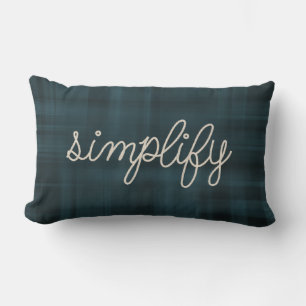 Simplify text in nautical rope lumbar pillow