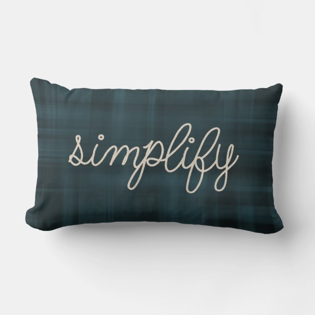 Simplify text in nautical rope lumbar pillow (Front)