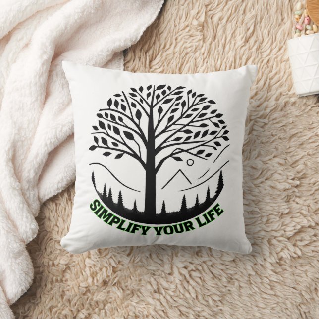 Simplify Your Life 02 Throw Pillow (Blanket)