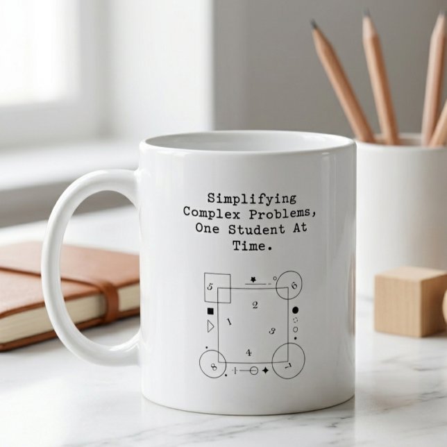 Simplifying Complex Problems | Math Student Succes Coffee Mug (Creator Uploaded)