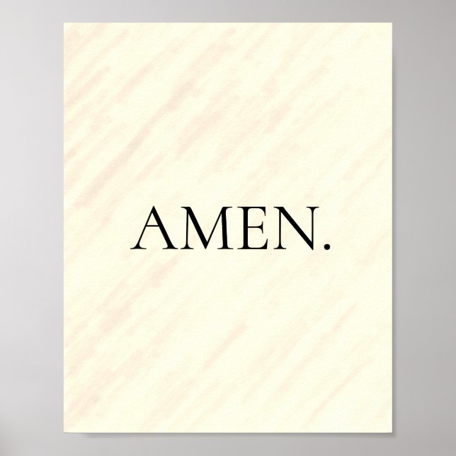 Simplistic, Minimalist Faith statement Poster (Front)