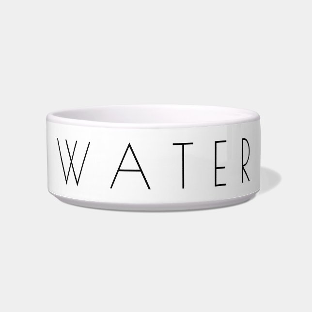 Simplistic Minimalist Pet Water Bowl (Front)