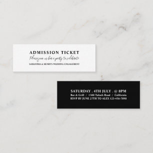 Simplistic & Modern Admission Ticket