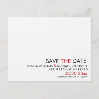 Simplistic Save the Date
