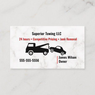 Simplistic Tow Truck Business Card
