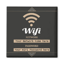 Simplistic WiFi Details Network Password 