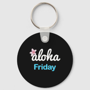 Simply aloha Friday' Plumeria Hawaiian Vacation Lu Keychain