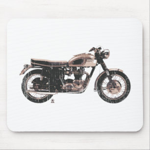 Simply Beautiful Classic Motorcycle Mouse Pad