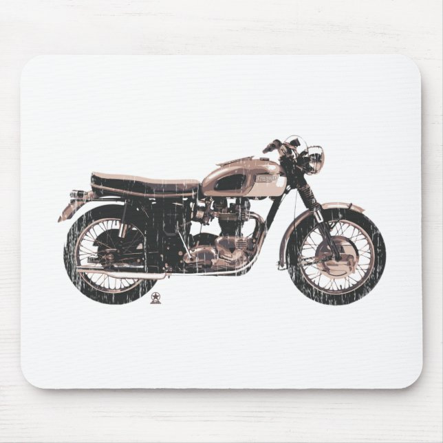 Simply Beautiful Classic Motorcycle Mouse Pad (Front)
