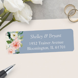 Simply Beauty Dusty Blue Blush Pink Floral