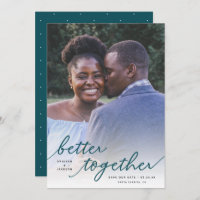 Simply Better Together Script Full Photo | Teal