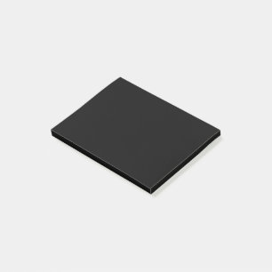 Simply Black Solid Colour Customize It Post-it Notes