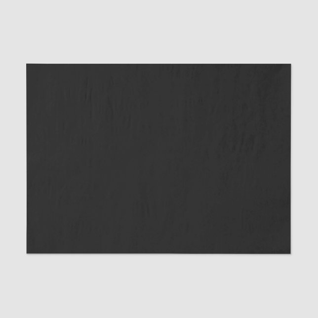 Simply Black Solid Colour Customize It Tissue Paper (Front)