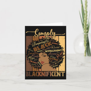 Simply Blacknificent Magic Juneteenth Girl Afro Wo Card