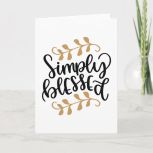 Simply blessed card