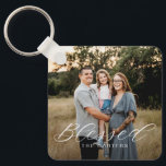 Simply Blessed Personalized Photo Keychain<br><div class="desc">Keep your keys safe and spectacular with a personalized keychain. Designed by Berry Berry Sweet,  Modern Stationery and Personalized Gifts. Visit our website at www.berryberrysweet.com to see our full product lines.</div>