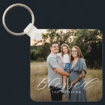 Simply Blessed Personalized Photo Keychain<br><div class="desc">Keep your keys safe and spectacular with a personalized keychain. Designed by Berry Berry Sweet,  Modern Stationery and Personalized Gifts. Visit our website at www.berryberrysweet.com to see our full product lines.</div>