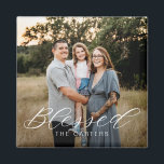 Simply Blessed Personalized Photo Magnet<br><div class="desc">Photo gifts make the best gifts! Easily personalized with your text and/or photo(s) for a custom look. Designed by Berry Berry Sweet. View more designs at www.berryberrysweet.com</div>