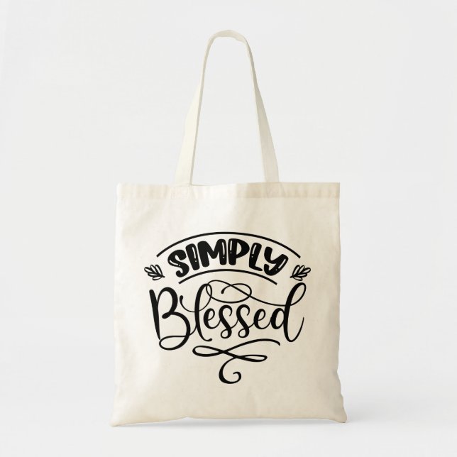 Simply Blessed Tote Bag (Front)