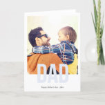Simply Bold Father's day Greeting Card<br><div class="desc">A simple father's day card featuring typography.</div>
