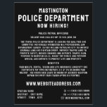 Simply Bold, Police Officer Law Recruitment Flyer<br><div class="desc">Simply Bold,  Police Officer Law Recruitment Flyer by The Business Card Store.</div>