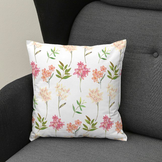 Simply Botanical Throw Pillow (Creator Uploaded)