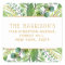 Simply Chic Greenery & Gold Return Address