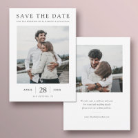 Simply Chic Modern Multi Photo Wedding