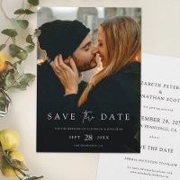 Simply Chic Save the Date Invitation with Photo