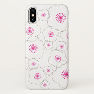 Simply Chic White Cherry Blossoms iPhone X Case