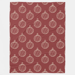 Simply Christmas Collection - Bauble Fleece Blanket