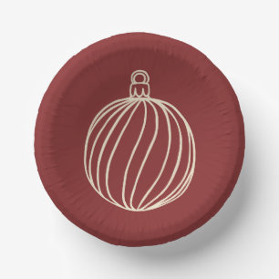 Simply Christmas Collection - Bauble Paper Plate