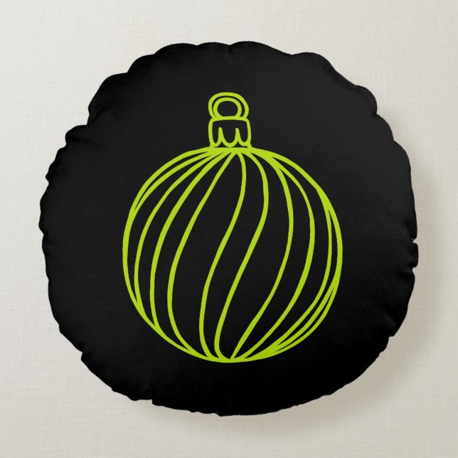 Simply Christmas Collection - Bauble Round Pillow (Front)