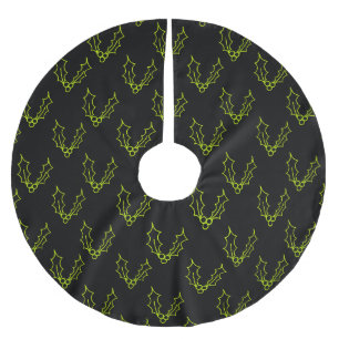 Simply Christmas Collection - Holly Brushed Polyester Tree Skirt