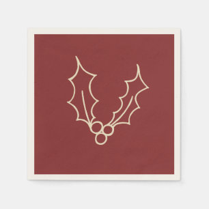 Simply Christmas Collection - Holly Napkin