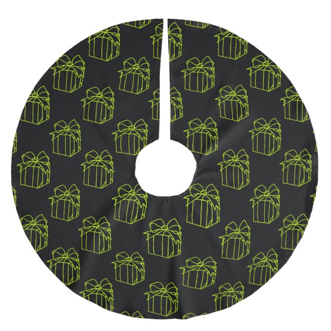Simply Christmas Collection - Present Brushed Polyester Tree Skirt (Front)