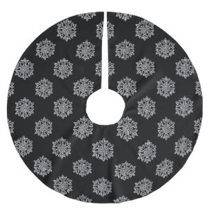 Simply Christmas Collection - Snowflake Brushed Polyester Tree Skirt