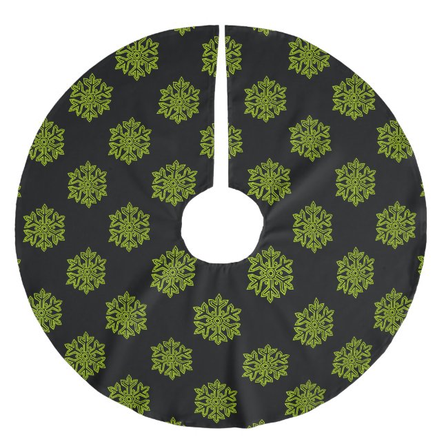 Simply Christmas Collection - Snowflake Brushed Polyester Tree Skirt (Front)