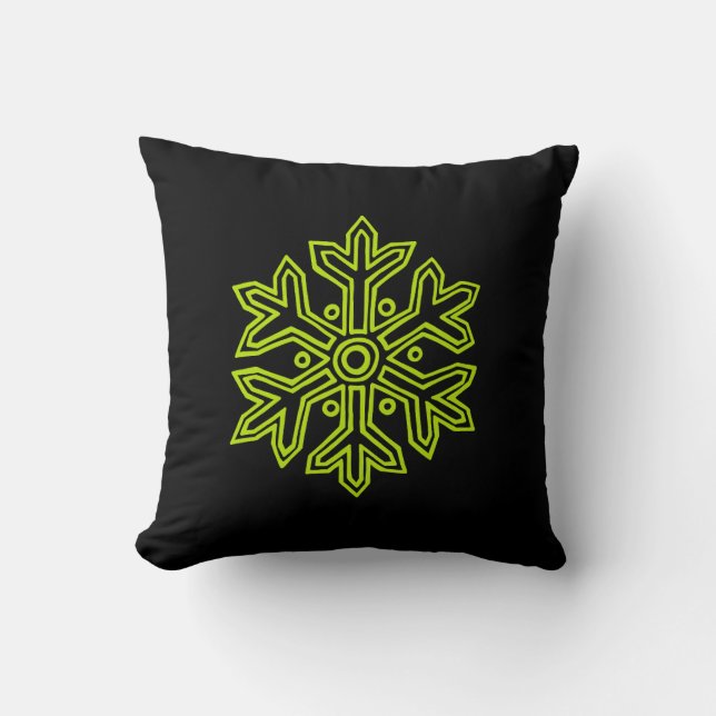 Simply Christmas Collection - Snowflake Throw Pillow (Front)
