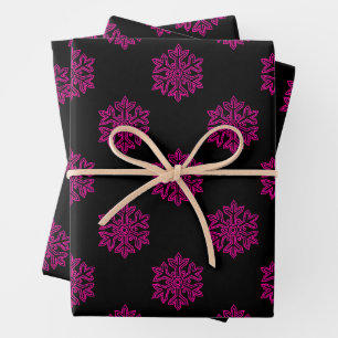 Simply Christmas Collection - Snowflake Wrapping Paper Sheet