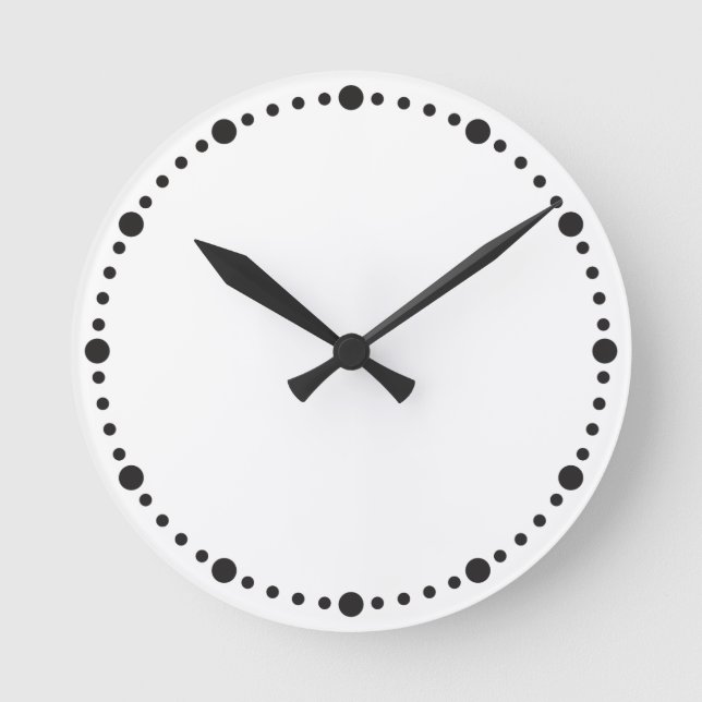 Simply clock with black dots (Front)