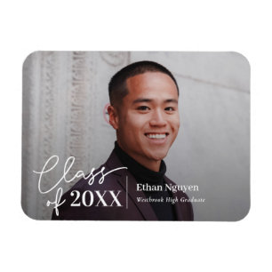 Simply Confident EDITABLE COLOR Graduation Magnet