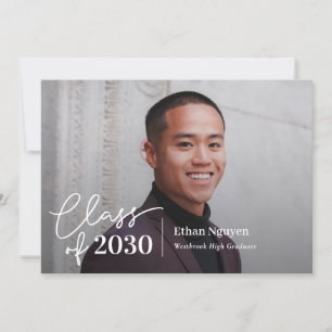 Simply Confident Editable Colour Graduation Invita Invitation