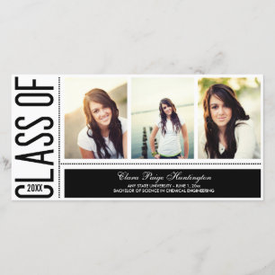 Simply Cool Graduation Announcement