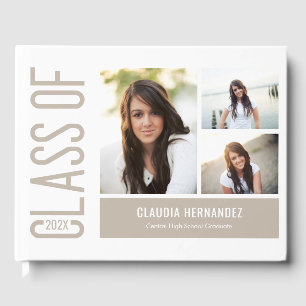 Simply Cool Graduation Party Guest Book