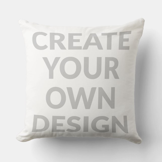 Simply - Create Your Own  Throw Pillow (Front)
