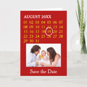 Simply Custom Calendar + your photo, backgr., text Holiday Card