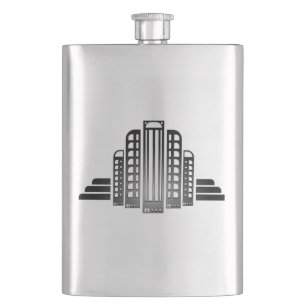 Simply Deco Silver Flask